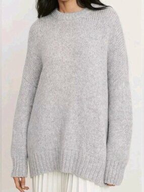 Like New - Jenni Kayne - Alpaca Cocoon Crewneck in Grey - Size XXS